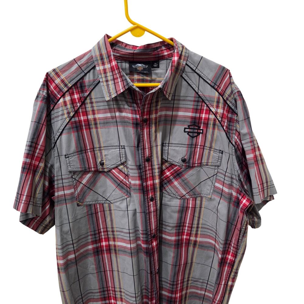 Men's Harley Davidson Snap Shirt, Size XXL